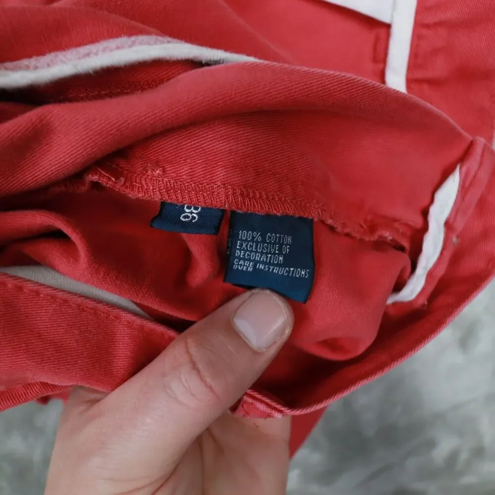 Polo Ralph Lauren Vintage‎ Men's Light Red Faded Pleat Front Shorts size 36